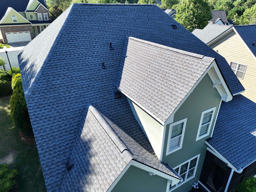 Asphalt shingle roof by Cadmus Construction in Raleigh, NC