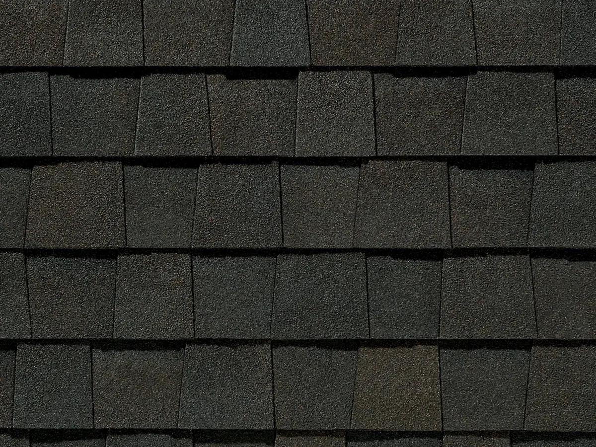Asphalt shingle roof close-up